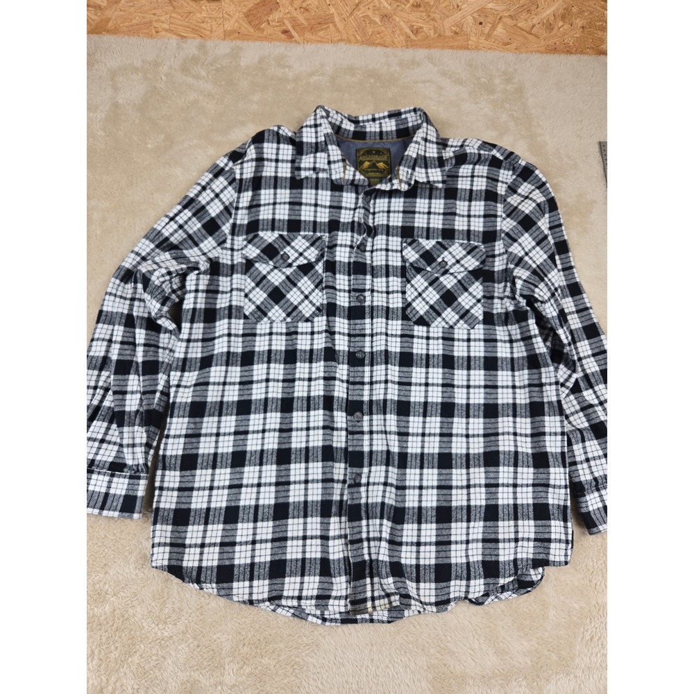 Anchorage Expedition Brand‎ Plaid Flannel Shirt Men's XXL Long Sleeve Button Up